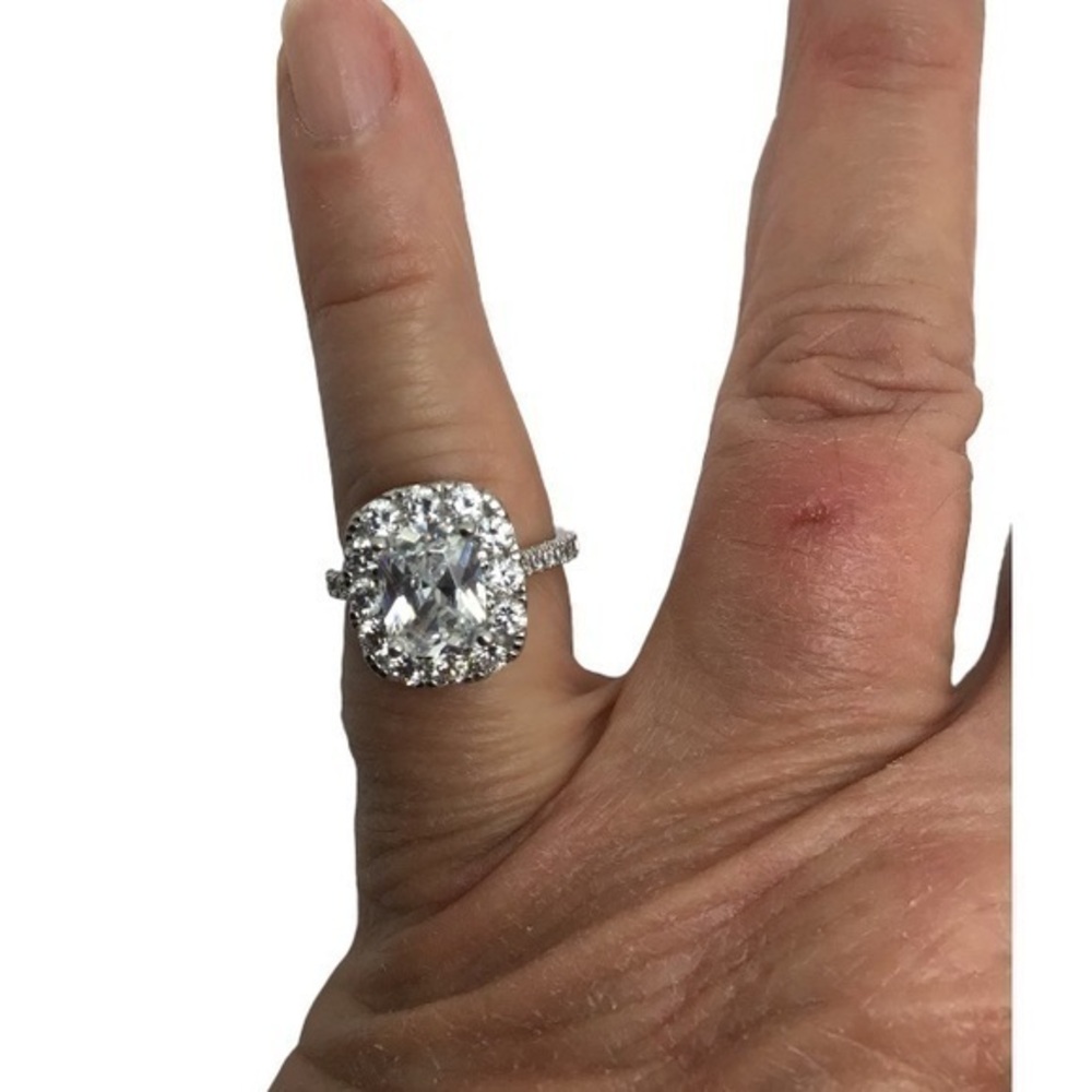 - Sterling silver CZ ring